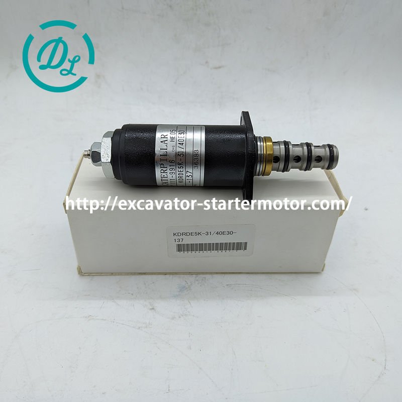 صمام الملف اللولبي للحفارة EexcavaStart 111-9916 KDRDE5K-31/40E30-137 لـ CAT 320D 336D 1