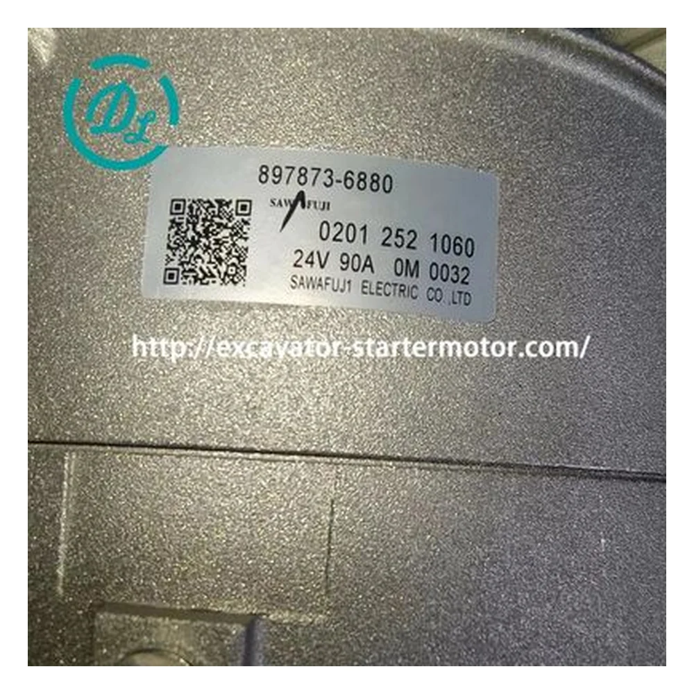 8978736880 02012521060 24V 90A Alternator for Isuzu 6WG1, OEM/reference 8978736880, 24V 90A Alternator, product view 3