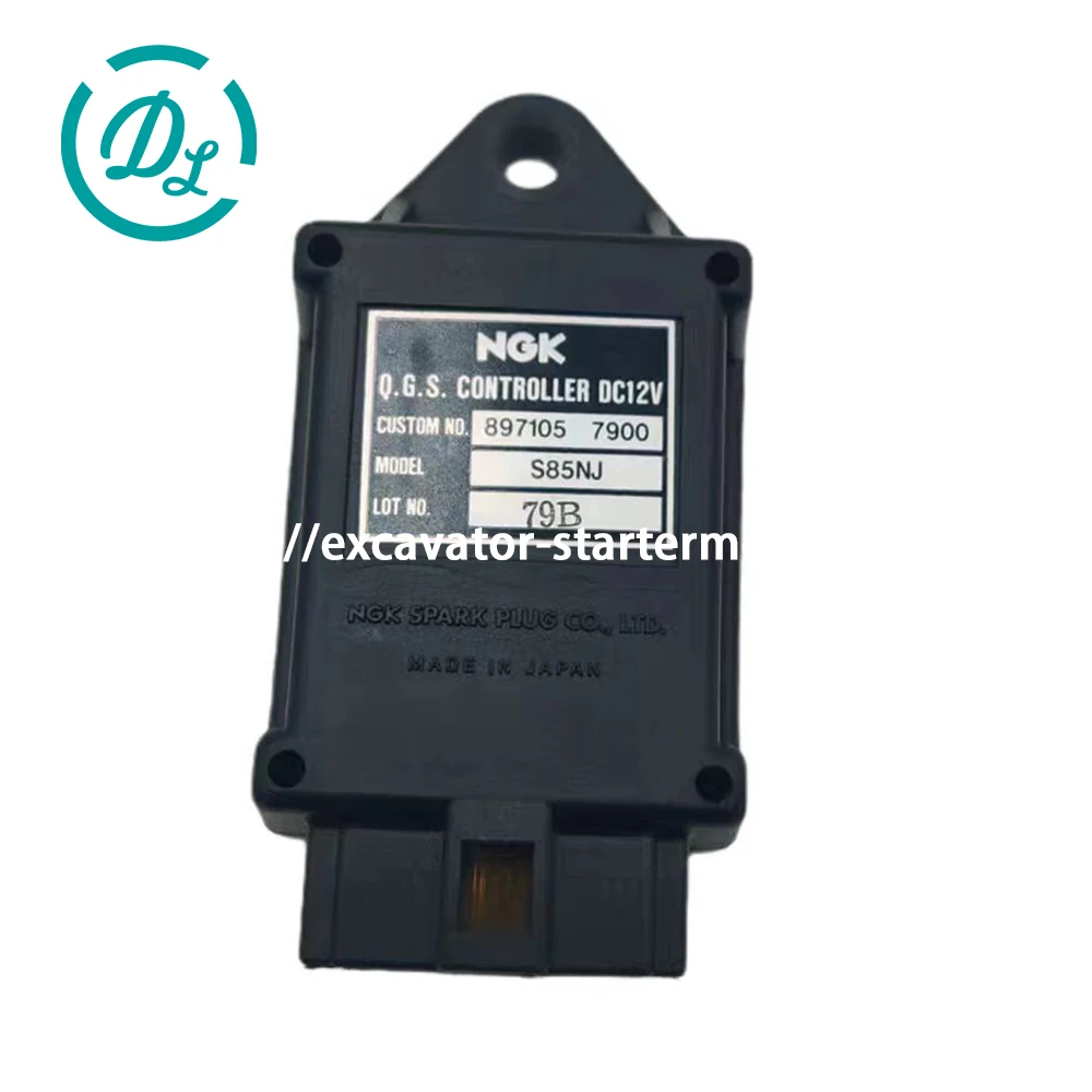 8-97105790-0 S85NJ 12V Glow Plug Timer for Isuzu 4JG2 4LB1, OEM/reference 8-97105790-0, 12V Six-Pin QOS-3 Glow Plug Timer