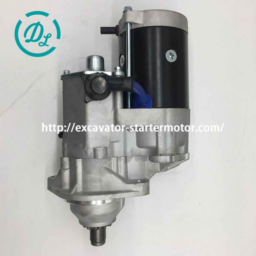 128000-2563 24V 5.5kW 10T Starter for Case 9030 and CX210 Excavators, OEM/reference 128000-2563, 24V 5.5kW 10-Tooth OSGR Starter Motor