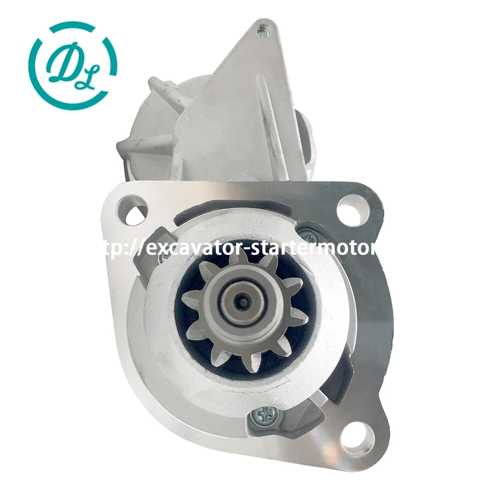 128000-2563 24V 5.5kW 10T Starter for Case 9030 and CX210 Excavators, OEM/reference 128000-2563, 24V 5.5kW 10-Tooth OSGR Starter Motor, product view 4