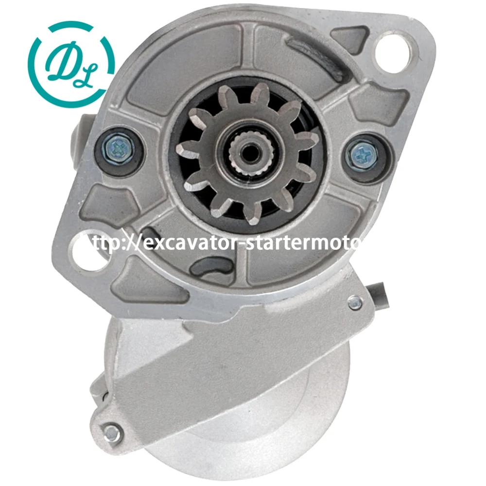 128000-0141 Cross-Reference to 93549 12V 1.4kW 11T Starter for Carrier Transicold V1902 V2203, OEM/reference 128000-0141, 93549 replacement: 12V / 1.4kW / 11 teeth / clockwise, product view 2
