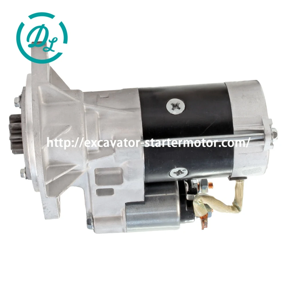 8941475492 Cross-Reference to 93584 12V 2.2kW 9T Starter for Thermo King Isuzu 2.2L, OEM/reference 8941475492, 93584 replacement: 12V / 2.2kW / 9 teeth / clockwise, product view 2