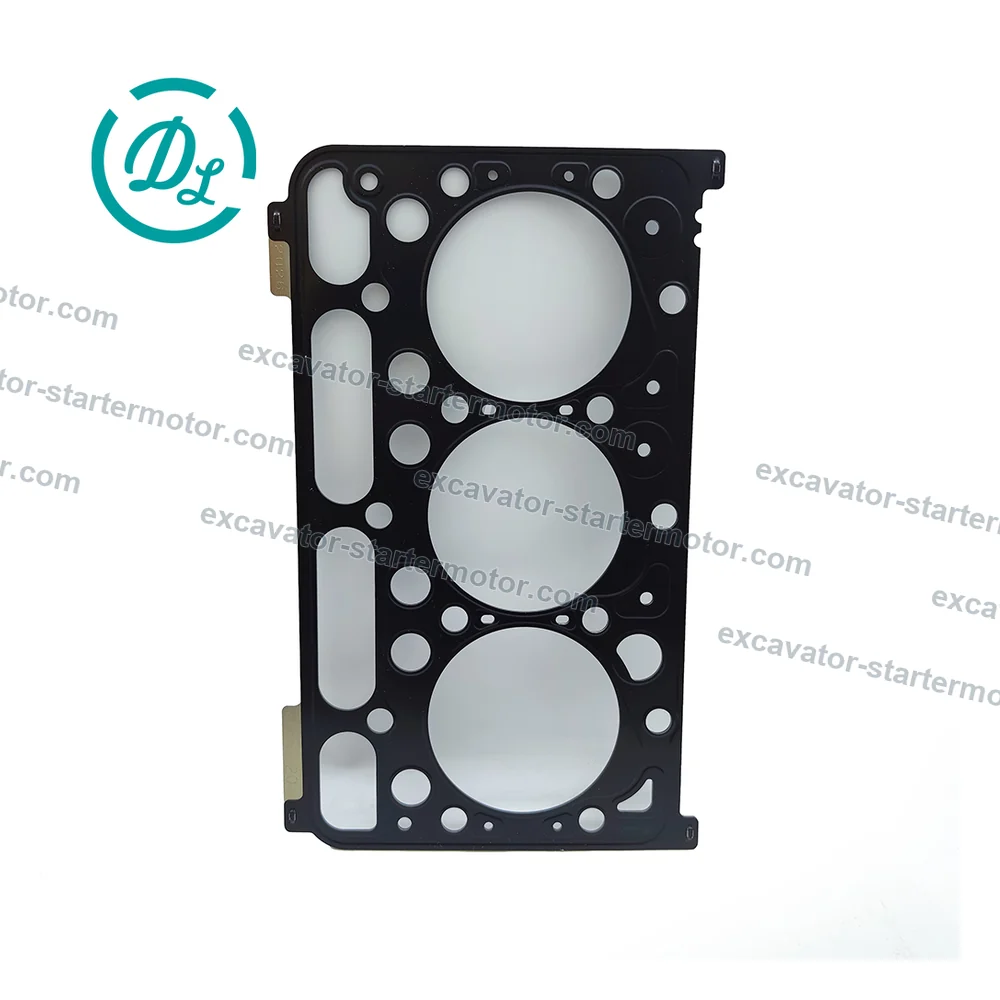 1G750-03312 1.20mm Cylinder Head Gasket for Kubota D1703 D1803 U36-4, OEM/reference 1G750-03312, 1.20mm Three-Cylinder Head Gasket, product view 4