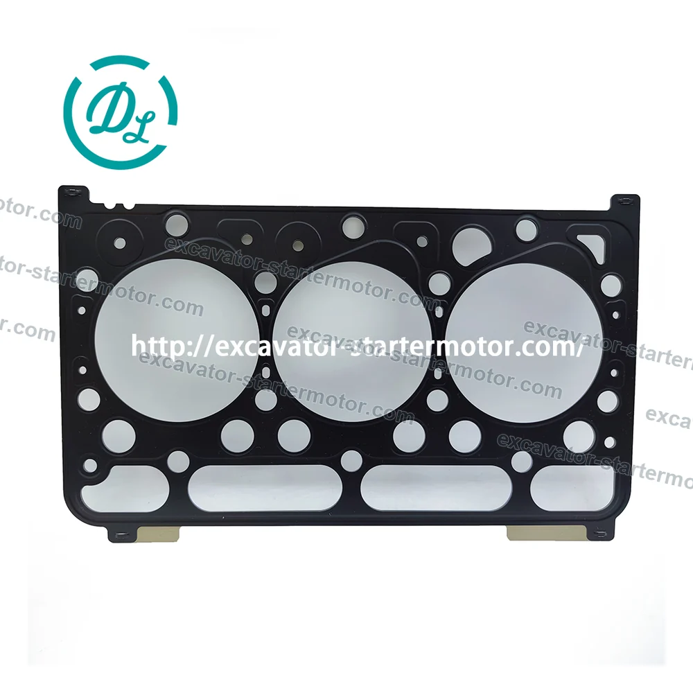 1G750-03312 1.20mm Cylinder Head Gasket for Kubota D1703 D1803 U36-4, OEM/reference 1G750-03312, 1.20mm Three-Cylinder Head Gasket, product view 5