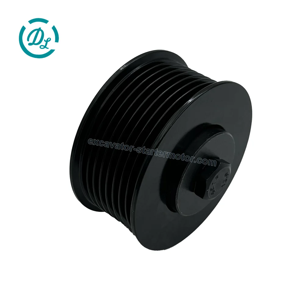 197-9642 APV3271 8-Groove Idler Pulley for C7 C9 C11 C13 Engines, OEM/reference 197-9642, 8-Groove Accessory-Drive Idler Pulley, product view 3