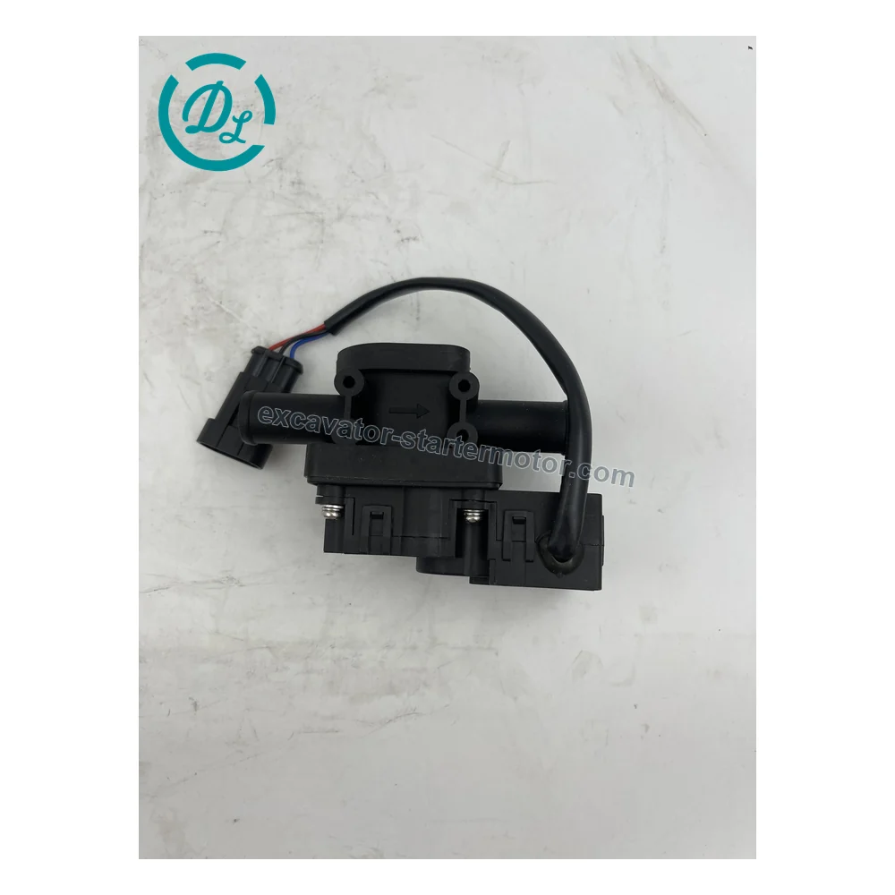 800788566 16200026 12V Three-Wire Water Valve for XCMG XE35U, OEM/reference 800788566, 12V Three-Wire HVAC Water Valve, product view 2