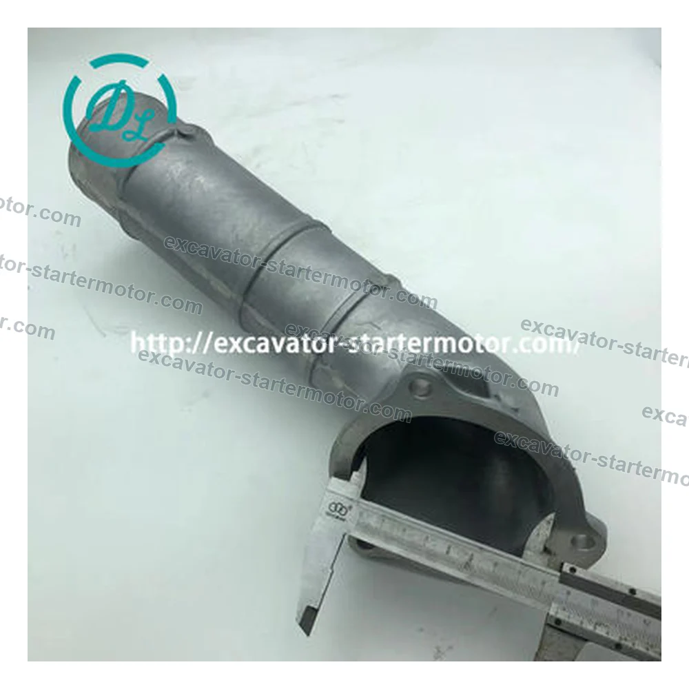 1-13713050-0 Water Outlet Pipe and Thermostat Housing for Isuzu 6SD1, OEM/reference 1-13713050-0, Water Outlet Pipe / Thermostat Housing, product view 3