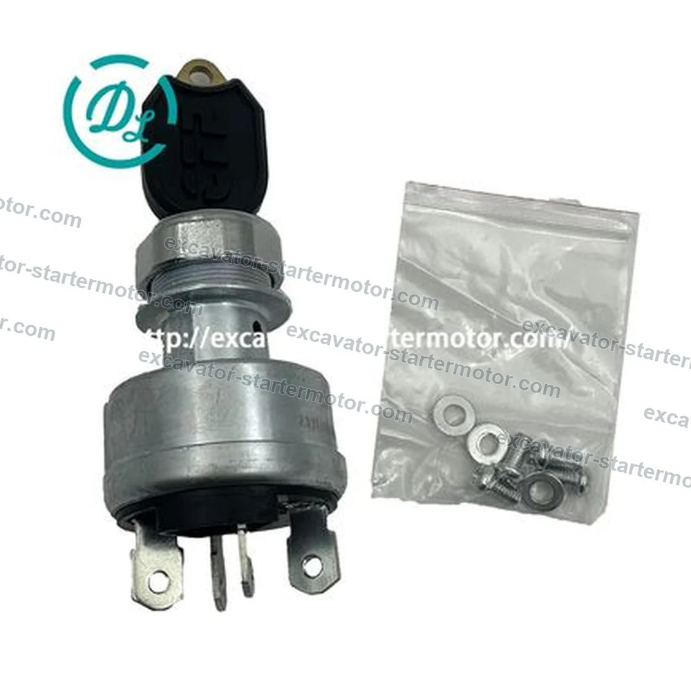 9G-7641 3-Position 12V/24V Key Start Switch for CAT 320C 345C, OEM/reference 9G-7641, 3-Position Key Start Switch