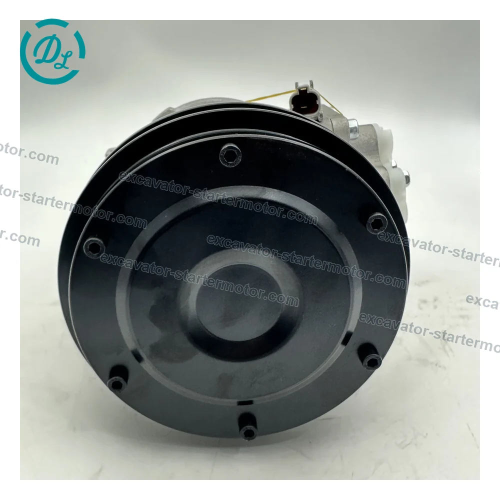 14X-Z11-8580 24V 10PA15C A/C Compressor for Komatsu D65 and D41 Dozers, OEM/reference 14X-Z11-8580, 24V 10PA15C Air-Conditioning Compressor, product view 5