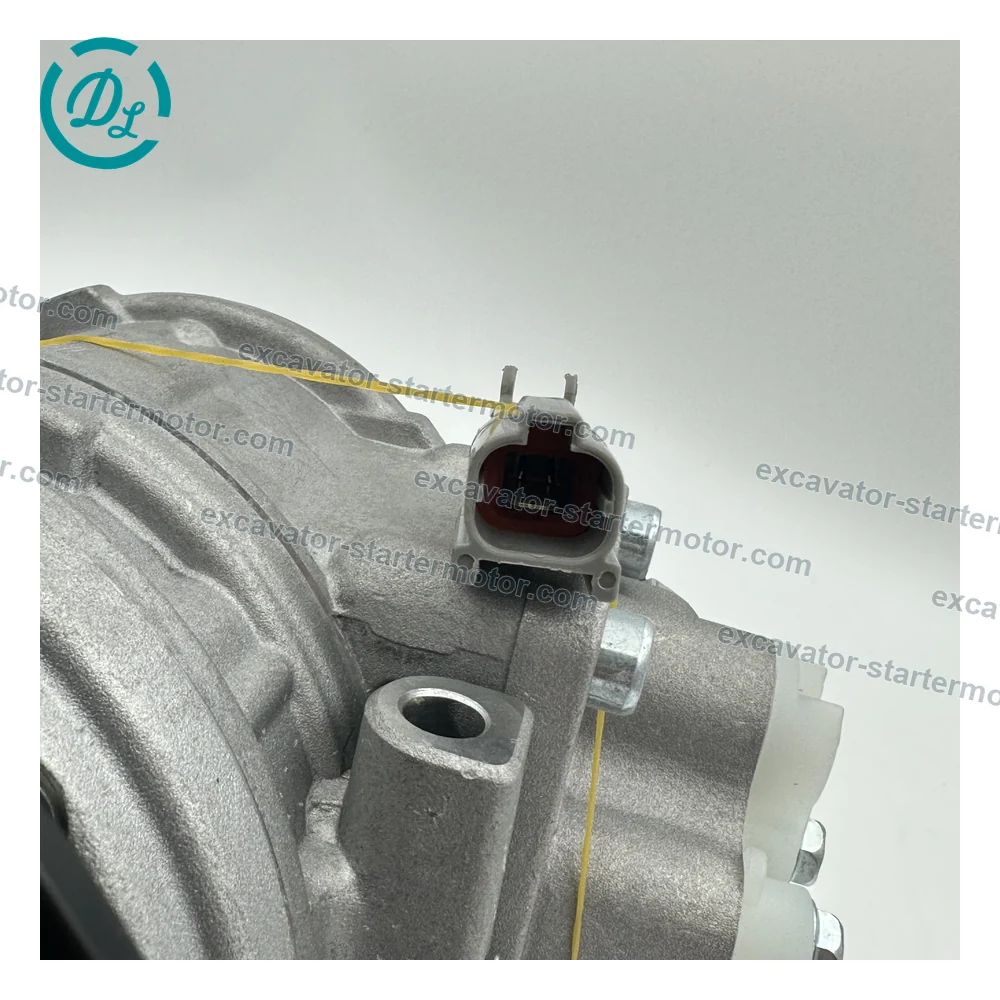 14X-Z11-8580 24V 10PA15C A/C Compressor for Komatsu D65 and D41 Dozers, OEM/reference 14X-Z11-8580, 24V 10PA15C Air-Conditioning Compressor, product view 6