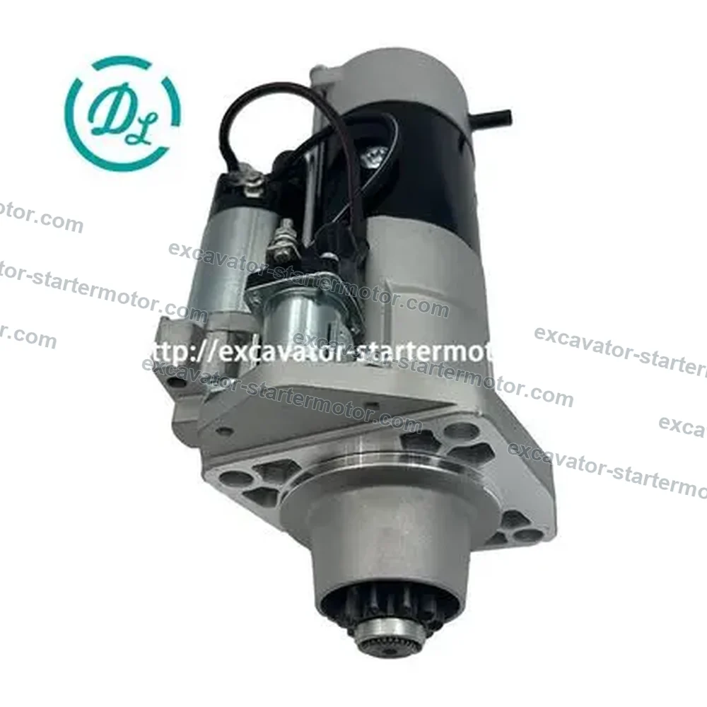 4984042 24V 10T Starter Motor for Cummins ISDe ISBe and QSB6.7 Engines, OEM/reference 4984042, 24V 10-Tooth Starter Motor