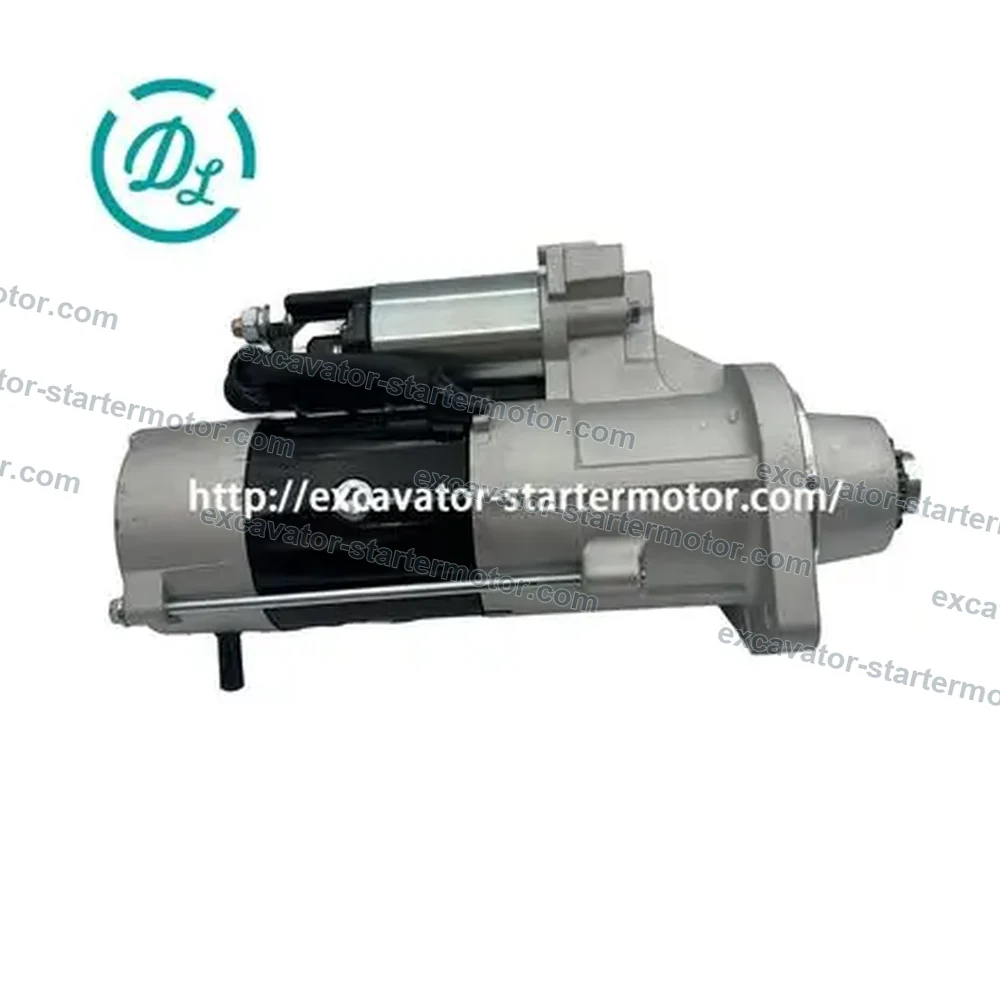 4984042 24V 10T Starter Motor for Cummins ISDe ISBe and QSB6.7 Engines, OEM/reference 4984042, 24V 10-Tooth Starter Motor, product view 3