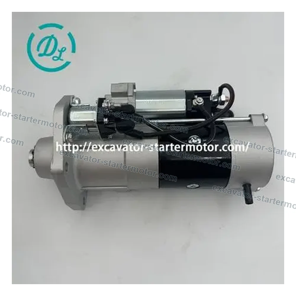 4984042 24V 10T Starter Motor for Cummins ISDe ISBe and QSB6.7 Engines, OEM/reference 4984042, 24V 10-Tooth Starter Motor, product view 4