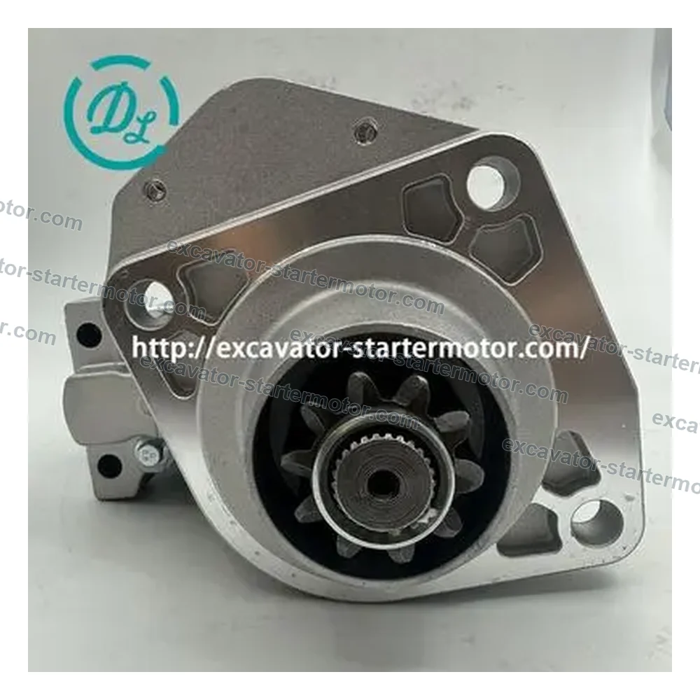 4984042 24V 10T Starter Motor for Cummins ISDe ISBe and QSB6.7 Engines, OEM/reference 4984042, 24V 10-Tooth Starter Motor, product view 5