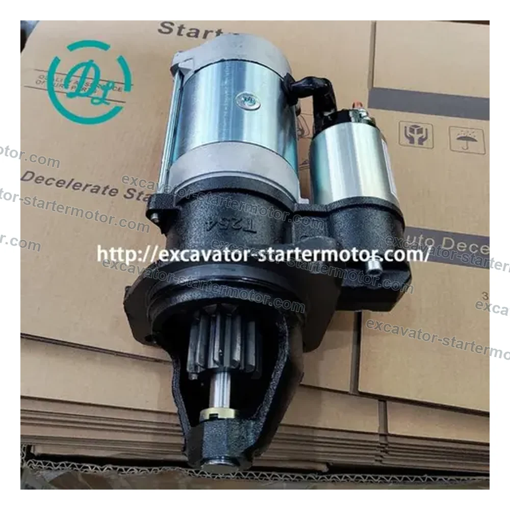 QDJ254 / QDJ1408V 24V 4.5kW 11T Starter for Yuchai 4108 Foton 4108Q, OEM/reference QDJ254, 24V 4.5kW 11T Gear-Reduction Starter Motor, product view 2