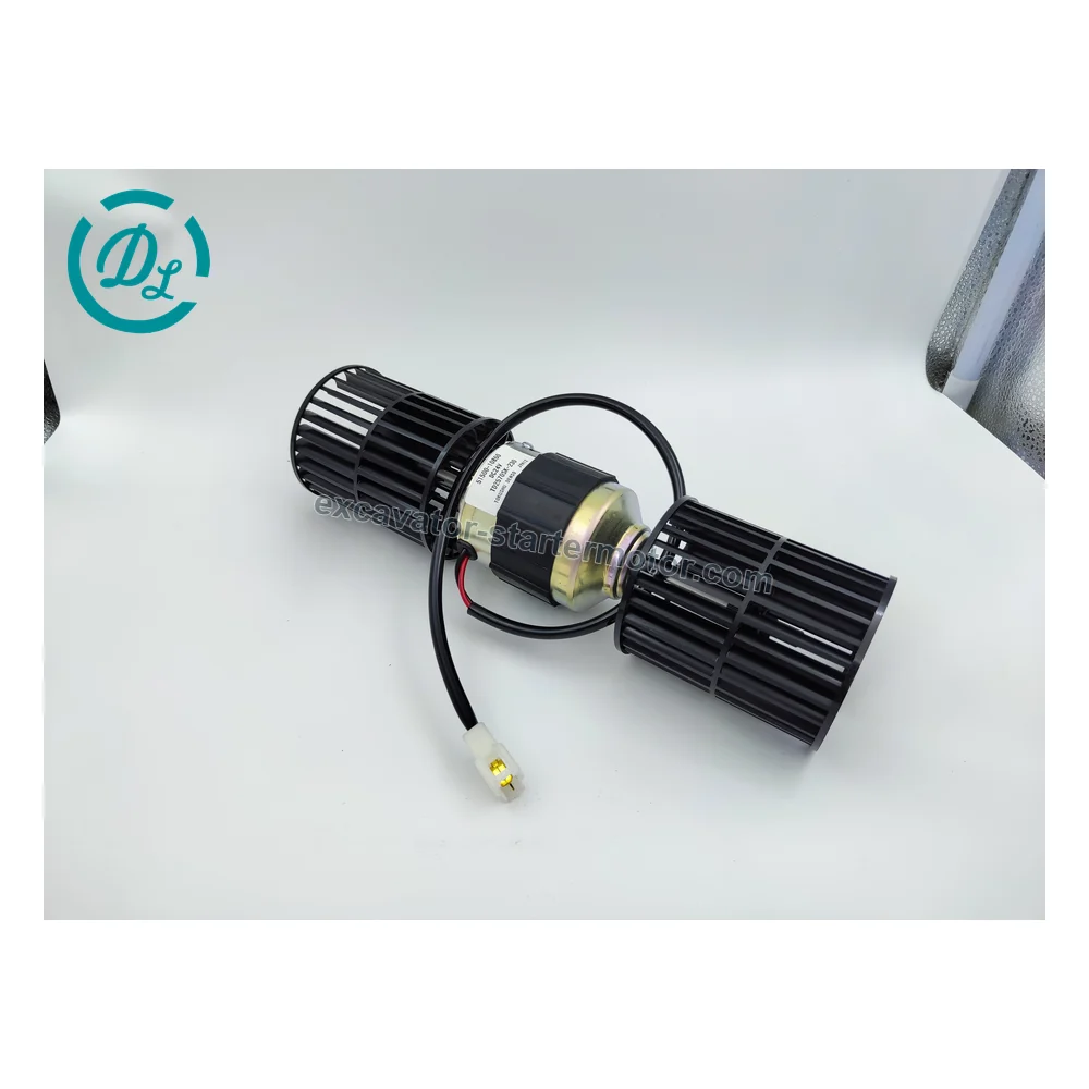 KHR18640 24V Cab Blower Motor for Case CX75SR CX80 Excavators, OEM/reference KHR18640, 24V Cab HVAC Blower Motor Assembly