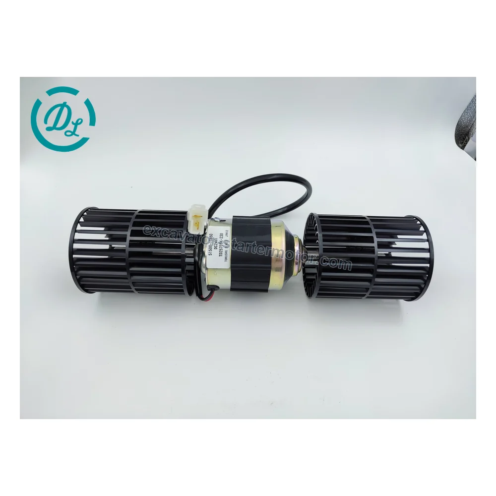 KHR18640 24V Cab Blower Motor for Case CX75SR CX80 Excavators, OEM/reference KHR18640, 24V Cab HVAC Blower Motor Assembly, product view 5