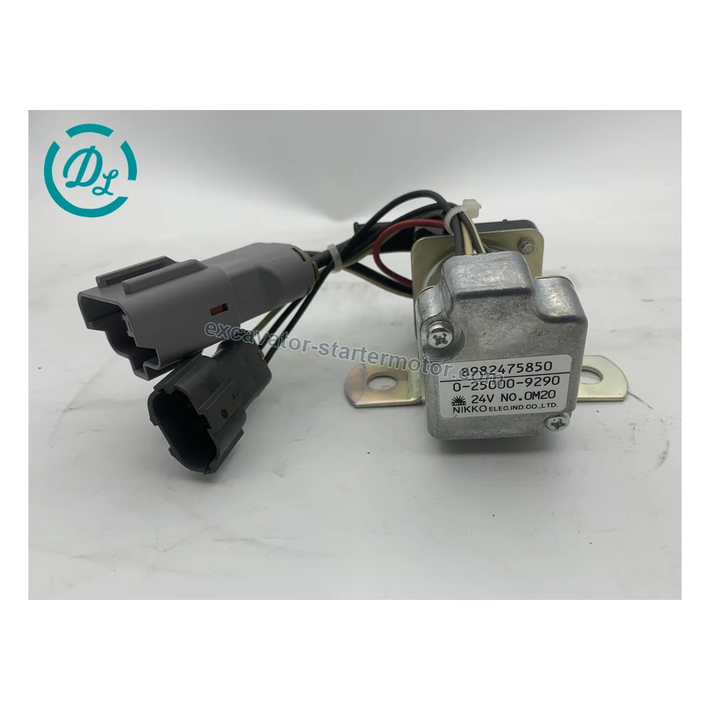 8982475850 Starter Relay for Isuzu 4HK1 6HK1 Engines, OEM/reference 8982475850, Starter Motor Relay Assembly, product view 3