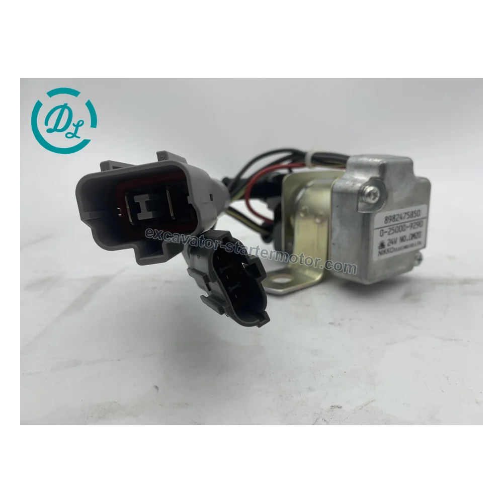 8982475850 Starter Relay for Isuzu 4HK1 6HK1 Engines, OEM/reference 8982475850, Starter Motor Relay Assembly, product view 5