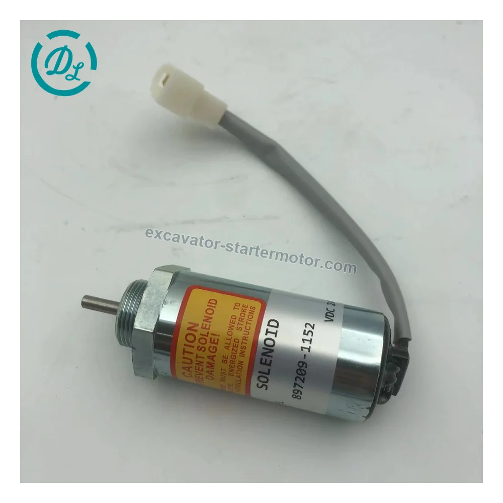 8-97209115-2 MV2-40 24V Engine Stop Solenoid for Isuzu 4LE2 4LE2X, OEM/reference 8-97209115-2, MV2-40 24V Engine Stop Solenoid, product view 1