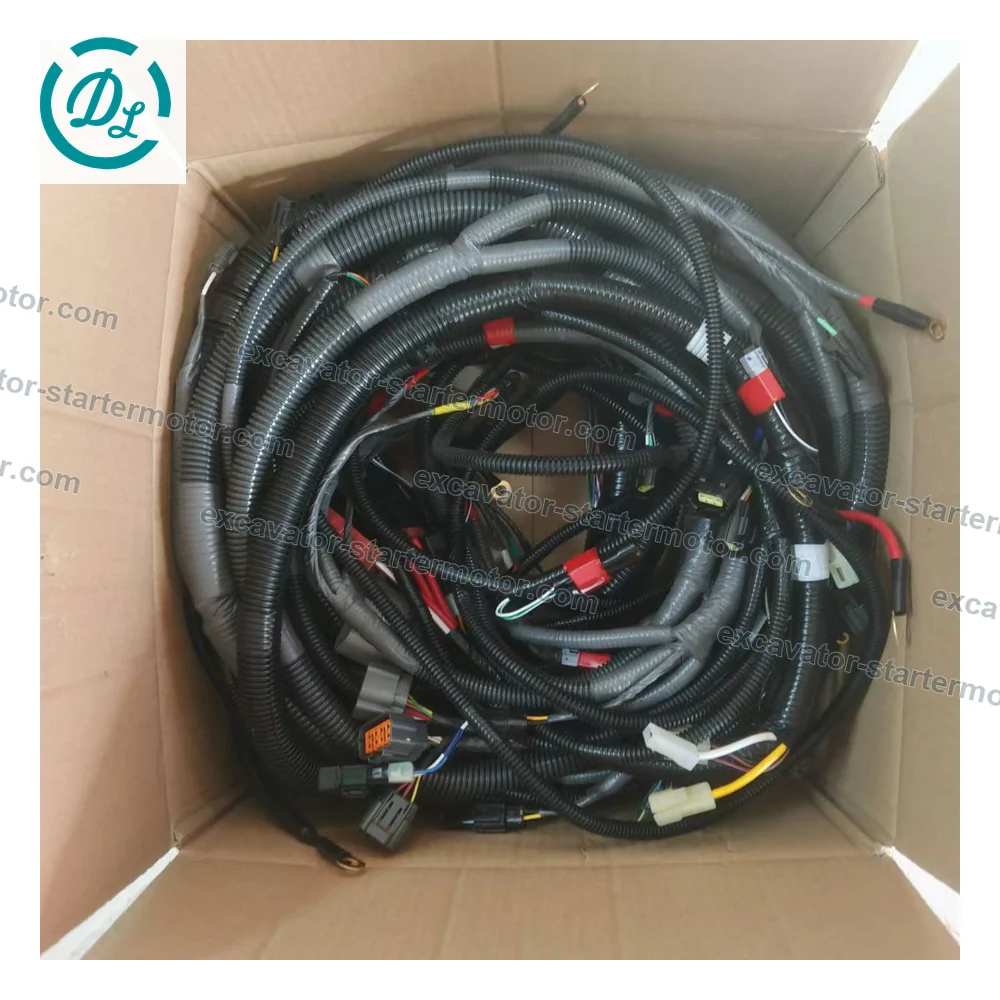 KRR12930-03 External Wiring Harness for Sumitomo SH200-5 SH210-5 SH240-5 Case CX210B CX240B, OEM/reference KRR12930-03, External Main-Frame Wiring Harness, product view 6