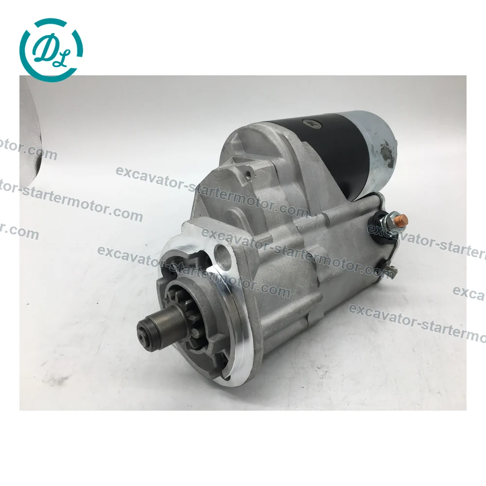 128000-0970 12V 2.5kW 11-Tooth Starter for Toyota 5FD and 6FD Forklifts, OEM/reference 128000-0970, Starter Motor, product view 2