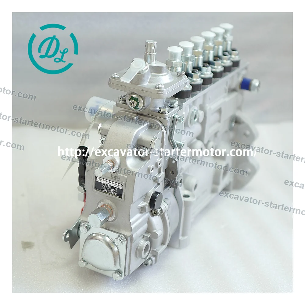 5711183 Fuel Injection Pump for Cummins 6LTAA8.9 Construction Engine, OEM/reference 5711183, Six-Cylinder Mechanical Fuel Injection Pump, product view 4