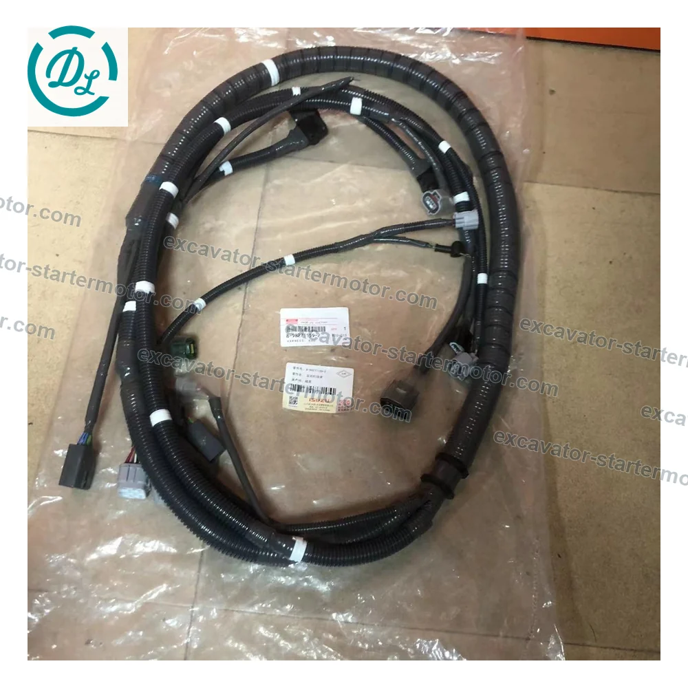 8-98271159-2 Engine Wiring Harness for Isuzu 4HK1 6HK1 Hitachi ZX200-3 ZX300-3 ZX360-3, OEM/reference 8-98271159-2, Engine Electrical Wiring Harness, product view 3