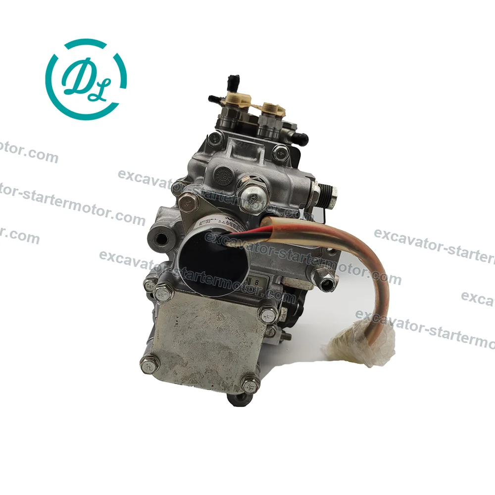 729659-51360 Fuel Injection Pump Assembly for Yanmar 4TNV88, OEM/reference 729659-51360, Four-Cylinder Inline Fuel Injection Pump Assembly, product view 4