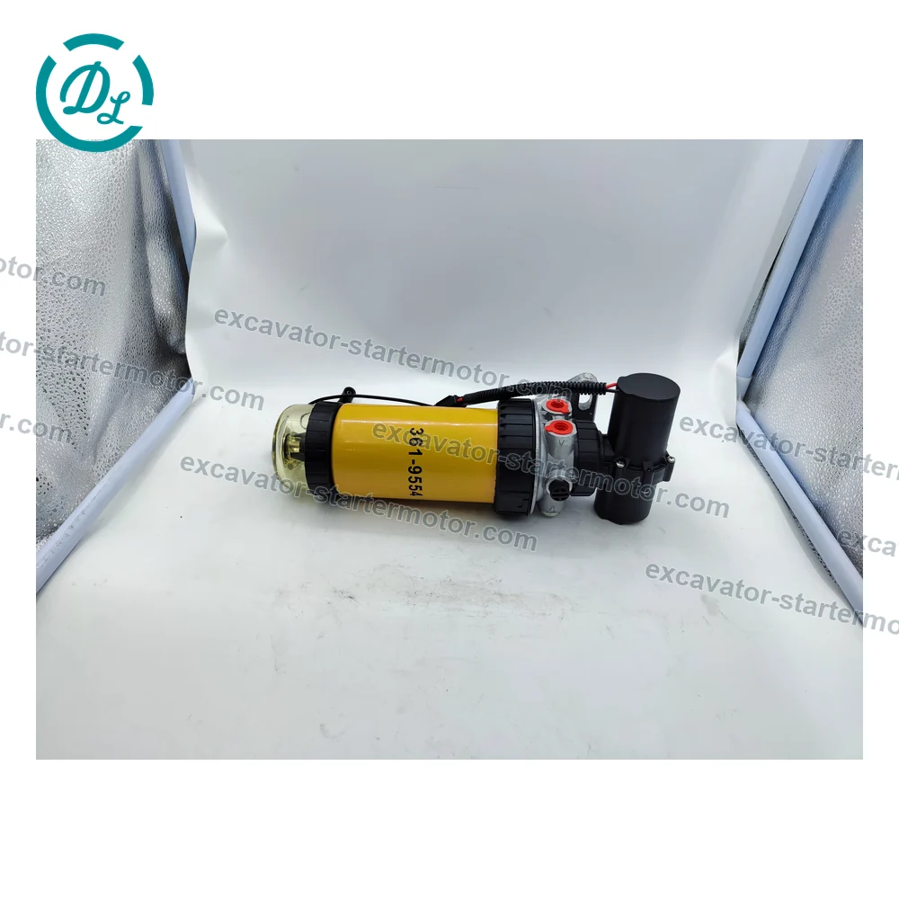 349-5327 Electric Priming Fuel Filter Assembly for Cat 236B3, 242B3, 259B3, 279C and 299C, OEM/reference 349-5327, Electric Priming Fuel Filter Assembly