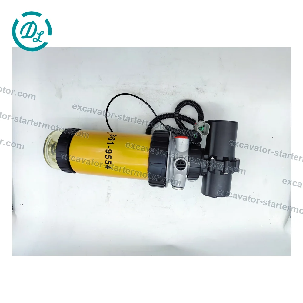 349-5327 Electric Priming Fuel Filter Assembly for Cat 236B3, 242B3, 259B3, 279C and 299C, OEM/reference 349-5327, Electric Priming Fuel Filter Assembly, product view 5