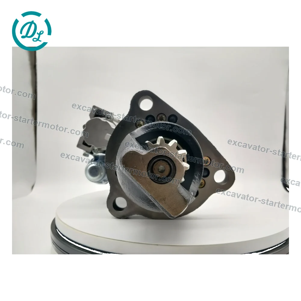 61003202 24V 11-Tooth 39MT Starter for Doosan DX340LCA-DX520LCA, OEM/reference 61003202, Starter Motor, product view 3