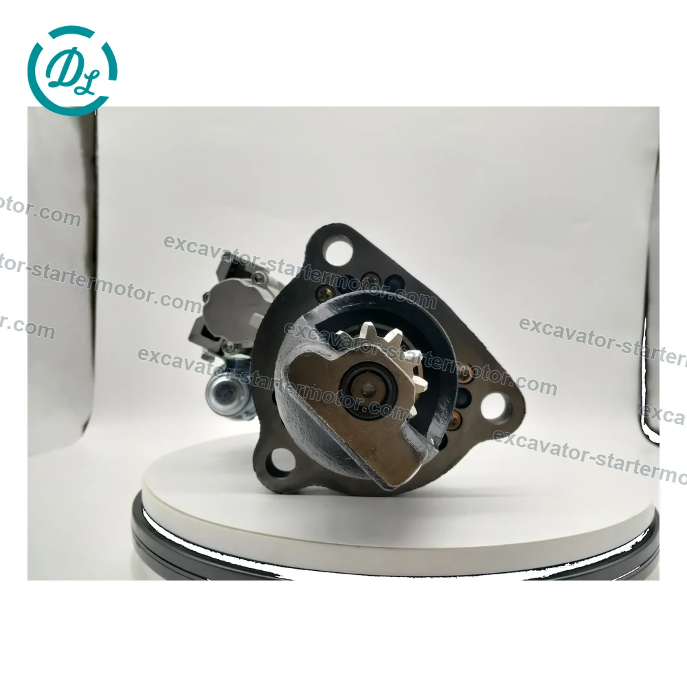 61003202 24V 11-Tooth 39MT Starter for Doosan DX340LCA-DX520LCA, OEM/reference 61003202, Starter Motor, product view 4