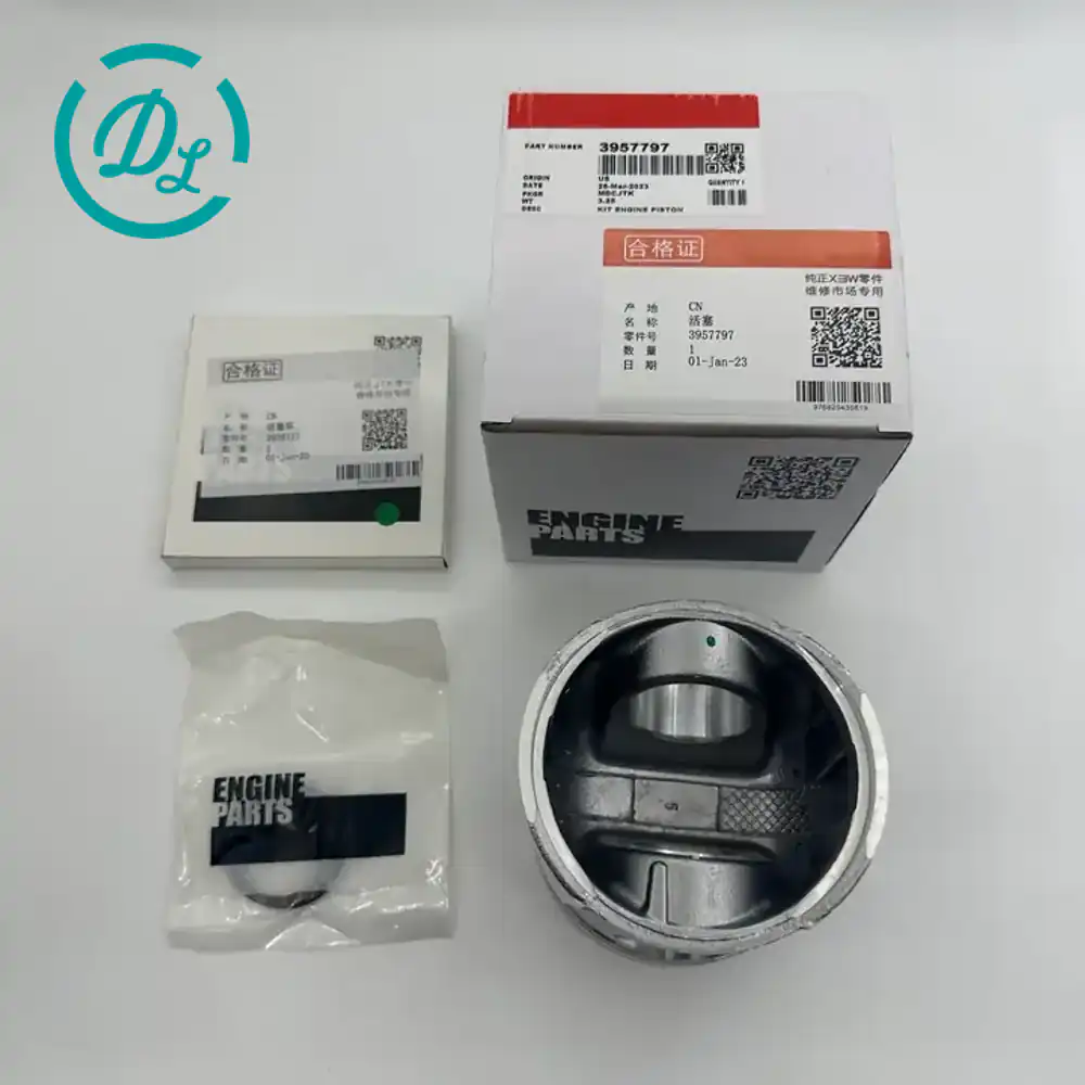 3957797 Standard Engine Piston Kit for Cummins 4B 6B B5.9, OEM/reference 3957797, Standard-Bore Engine Piston Kit
