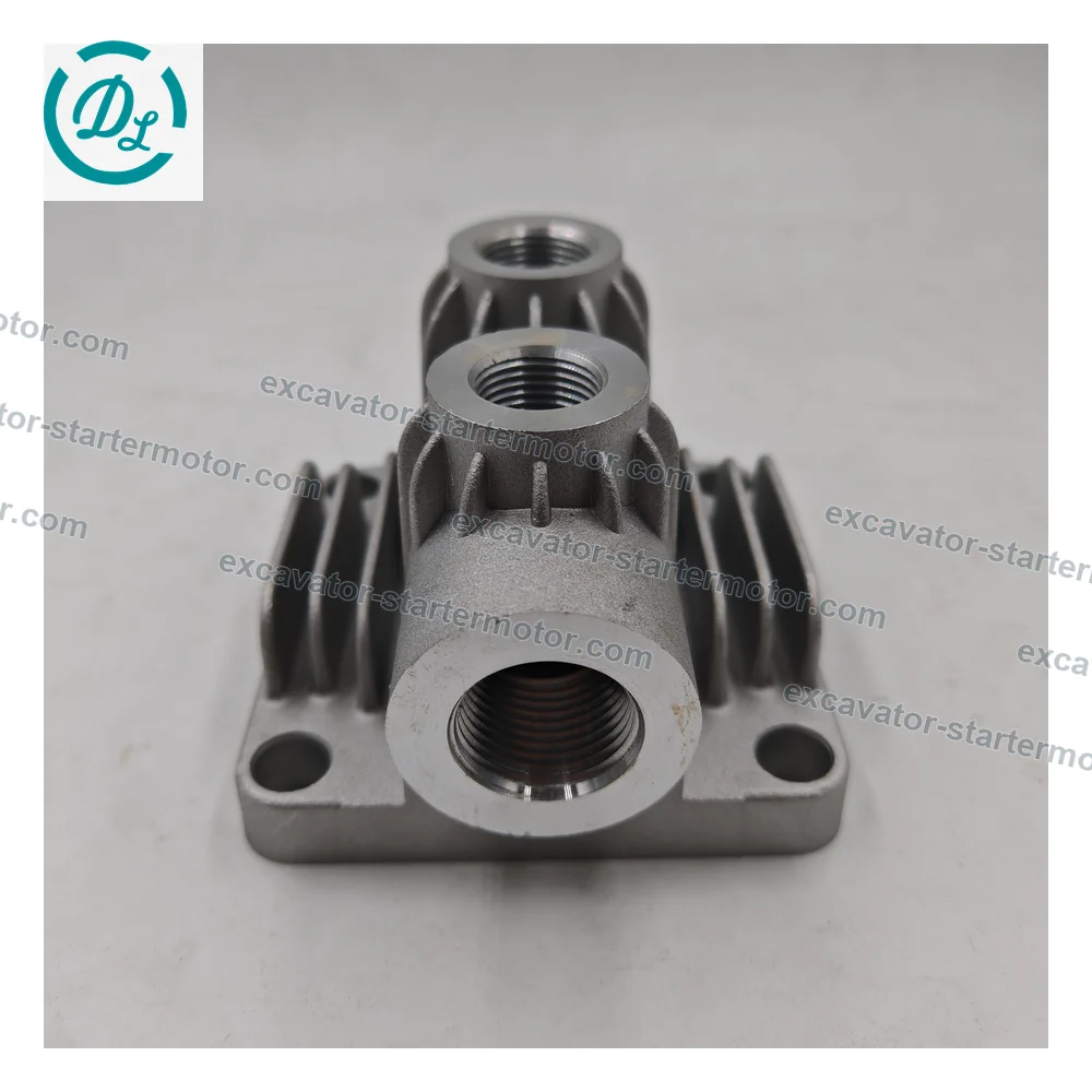 1-19110019-0 Air Compressor Cylinder Head for Isuzu 6BG1, OEM/reference 1-19110019-0, Air Compressor Cylinder Head Assembly, product view 3