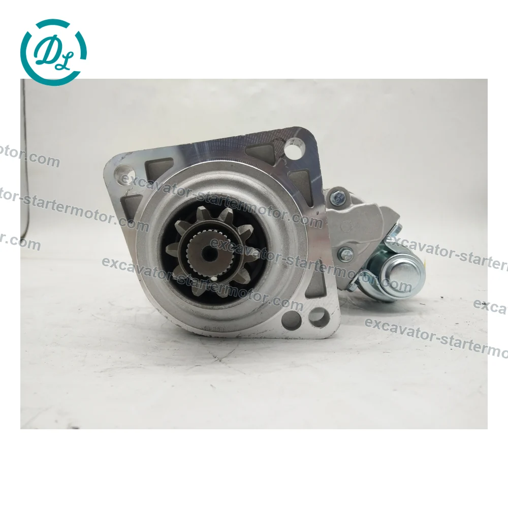 S00005888+03 24V 5.5kW 10-Tooth Starter for Shangchai SC7H, OEM/reference S00005888+03, Gear-Reduction Starter Motor, product view 2