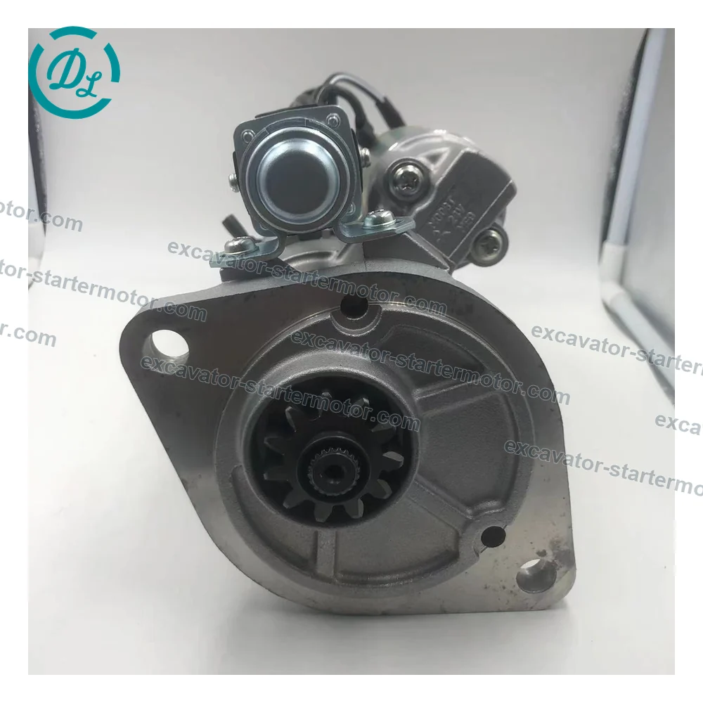 M008T87171 24V 5.0kW 11T Starter for Mitsubishi 6D34 Kobelco SK200-6 SK250LC, OEM/reference M008T87171, 24V 5.0kW 11T Heavy-Duty Starter Motor, product view 4