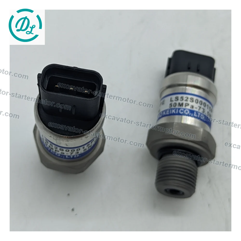 52S00015P1 LS52S00015P1 50MPa Pressure Sensor for Kobelco SK210-8 SK350-8, OEM/reference 52S00015P1, 50MPa Hydraulic Pressure Sensor
