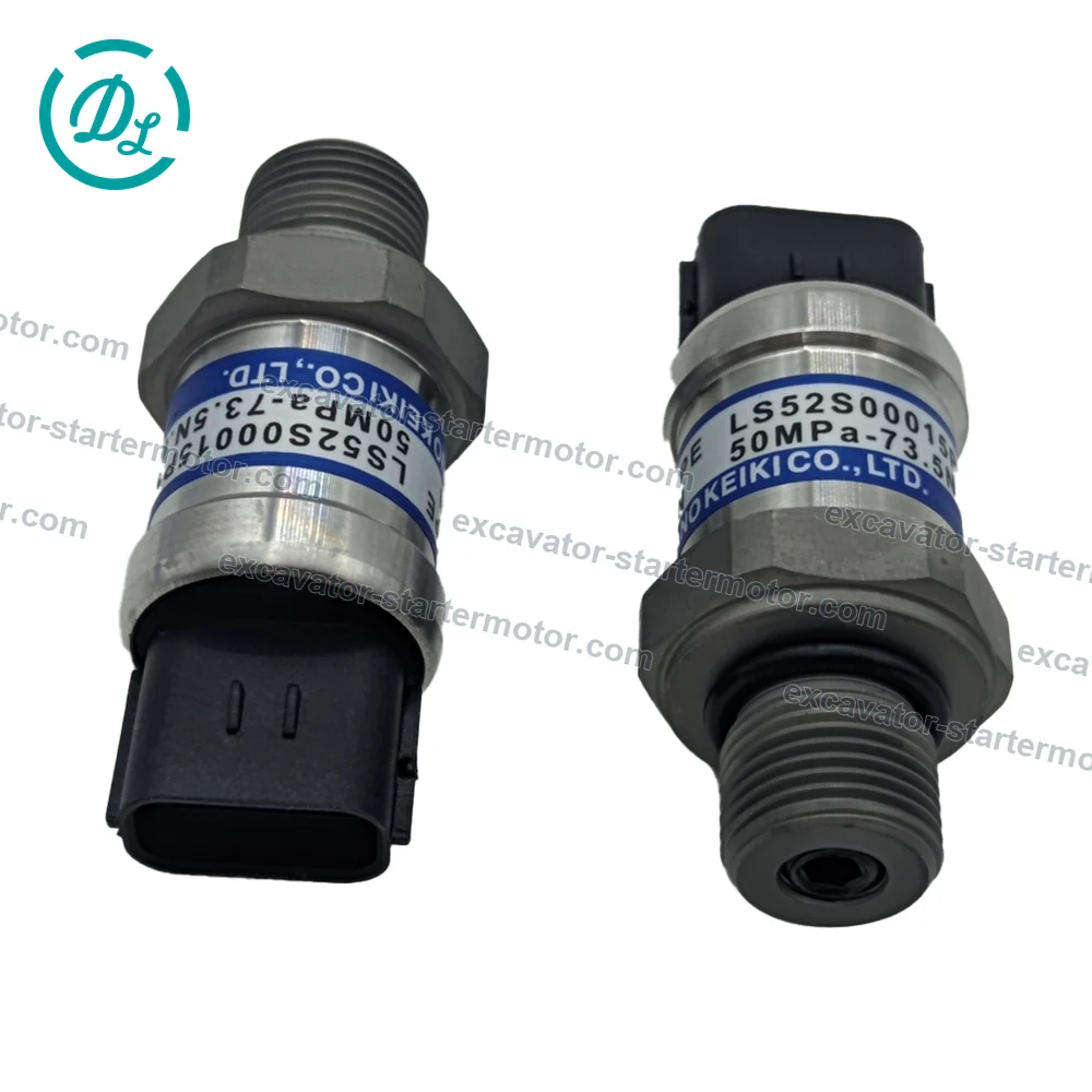 52S00015P1 LS52S00015P1 50MPa Pressure Sensor for Kobelco SK210-8 SK350-8, OEM/reference 52S00015P1, 50MPa Hydraulic Pressure Sensor, product view 2