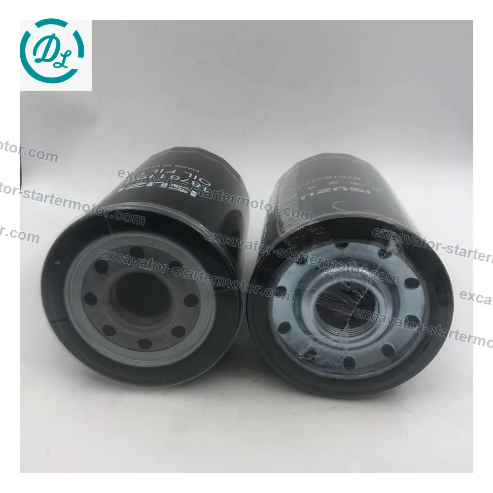 1-87618322-0 1-13240232-2 Oil Filter for Isuzu 4BG1 4HK1 6HK1 6WG1, OEM/reference 1-87618322-0, Spin-On Engine Oil Filter, product view 5
