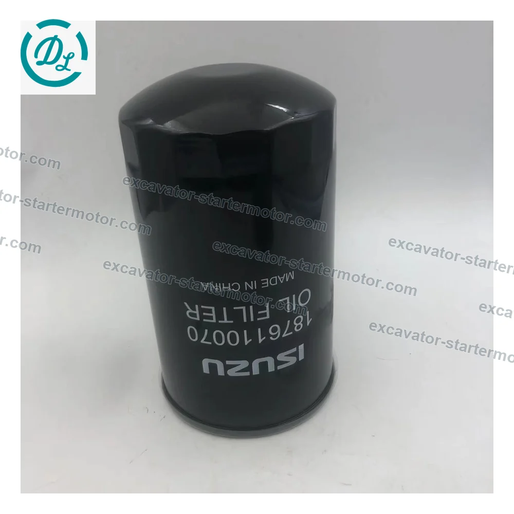 1-87618322-0 1-13240232-2 Oil Filter for Isuzu 4BG1 4HK1 6HK1 6WG1, OEM/reference 1-87618322-0, Spin-On Engine Oil Filter, product view 7
