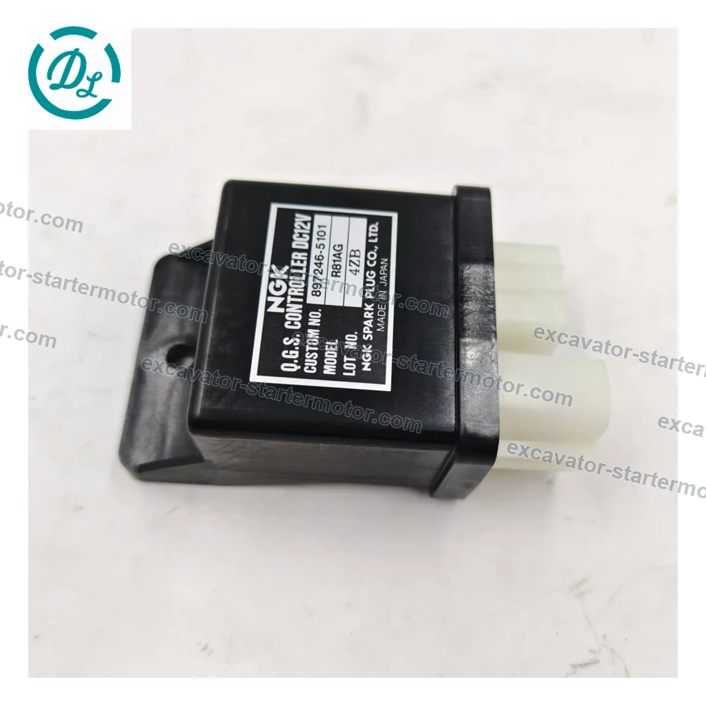 8-97246510-1 12V Glow Plug Timer for Isuzu 4JG1 Multiquip DCA-45USJ, OEM/reference 8-97246510-1