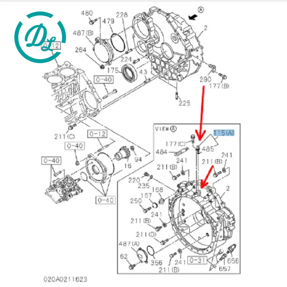 8-97606943-0 1-87618475-0 Crankshaft Position Sensor for Isuzu 4HK1, OEM/reference 8-97606943-0, Crankshaft Position / Engine Revolution Sensor