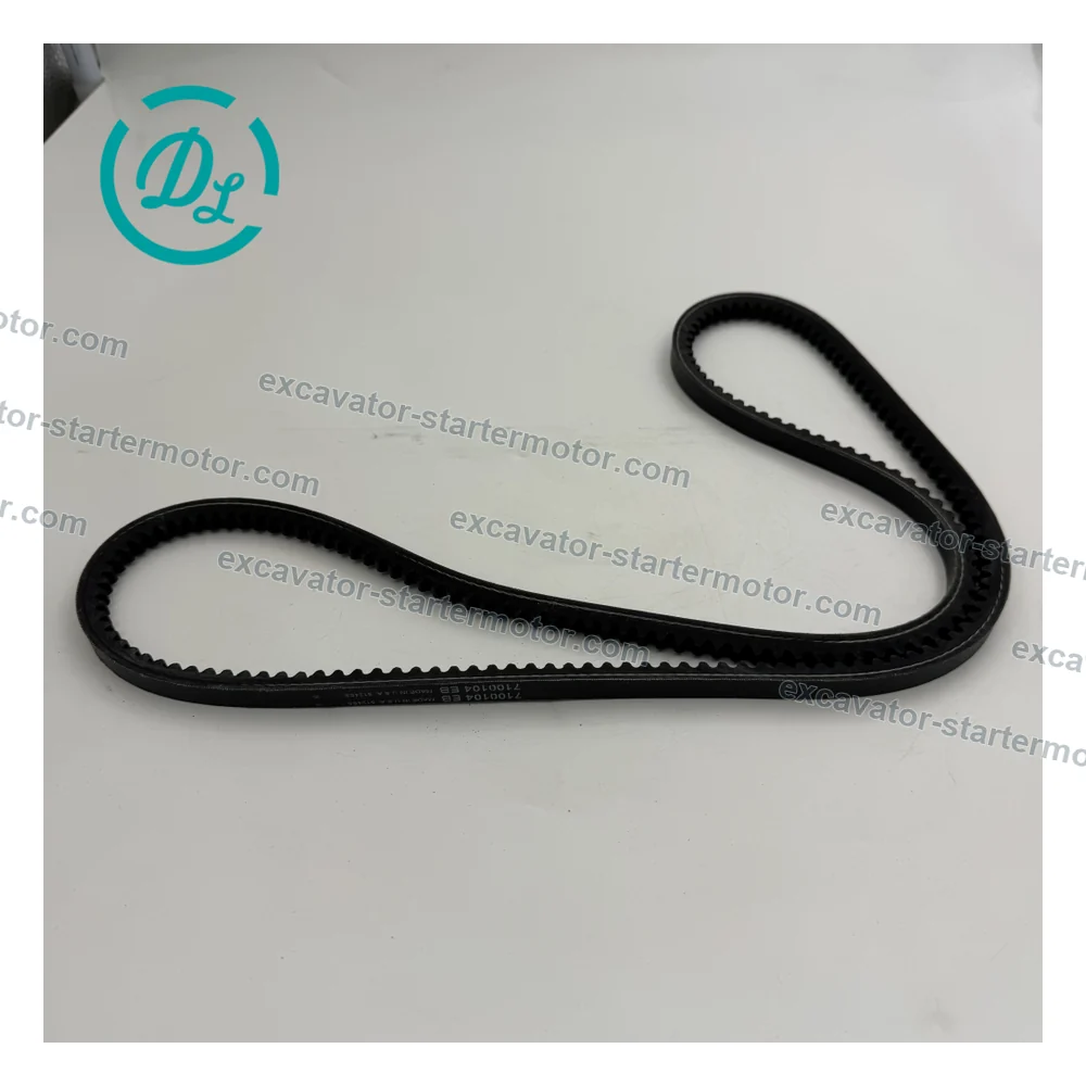 7100104 7100572 Alternator Belt for Bobcat S130 S150 S175 S185 S205 S450 S510, OEM/reference 7100104, Flat Notched Alternator Belt, product view 6