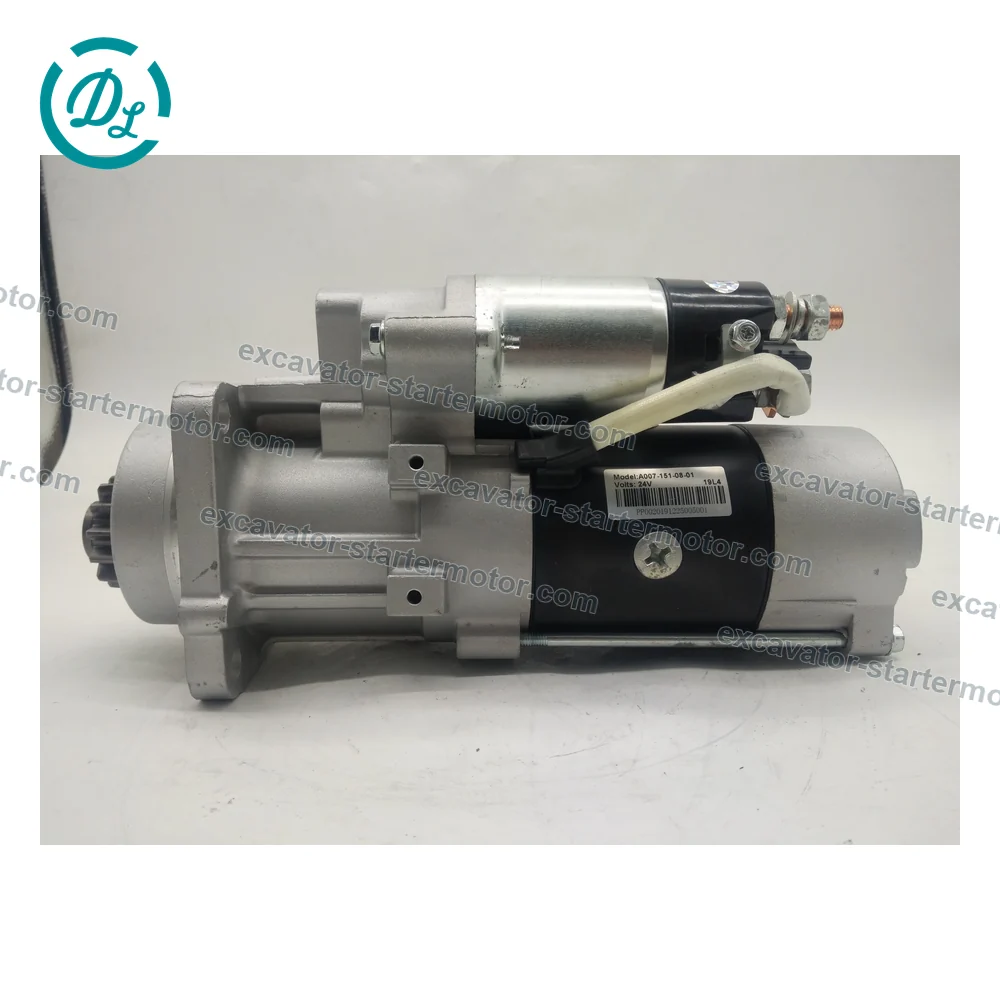 0061514801 24V 13T Starter Motor for Mercedes Atego Atron OM924 OM926, OEM/reference 0061514801, 24V 13T Starter Motor, product view 3