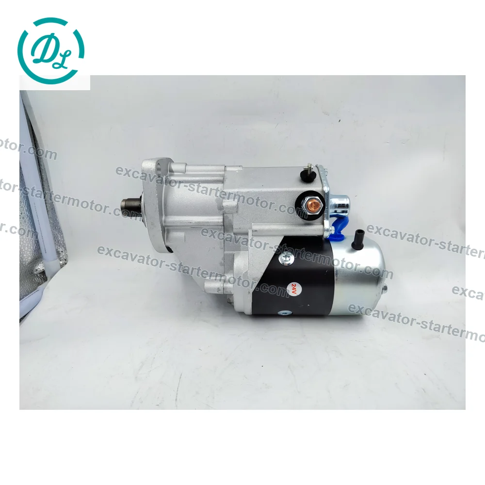 600-863-4410 0-24000-3060 24V 4.5kW 10T Starter for Komatsu S4D102E PC100-6, OEM/reference 600-863-4410, 24V 4.5kW 10-Tooth CW Starter Motor, product view 2