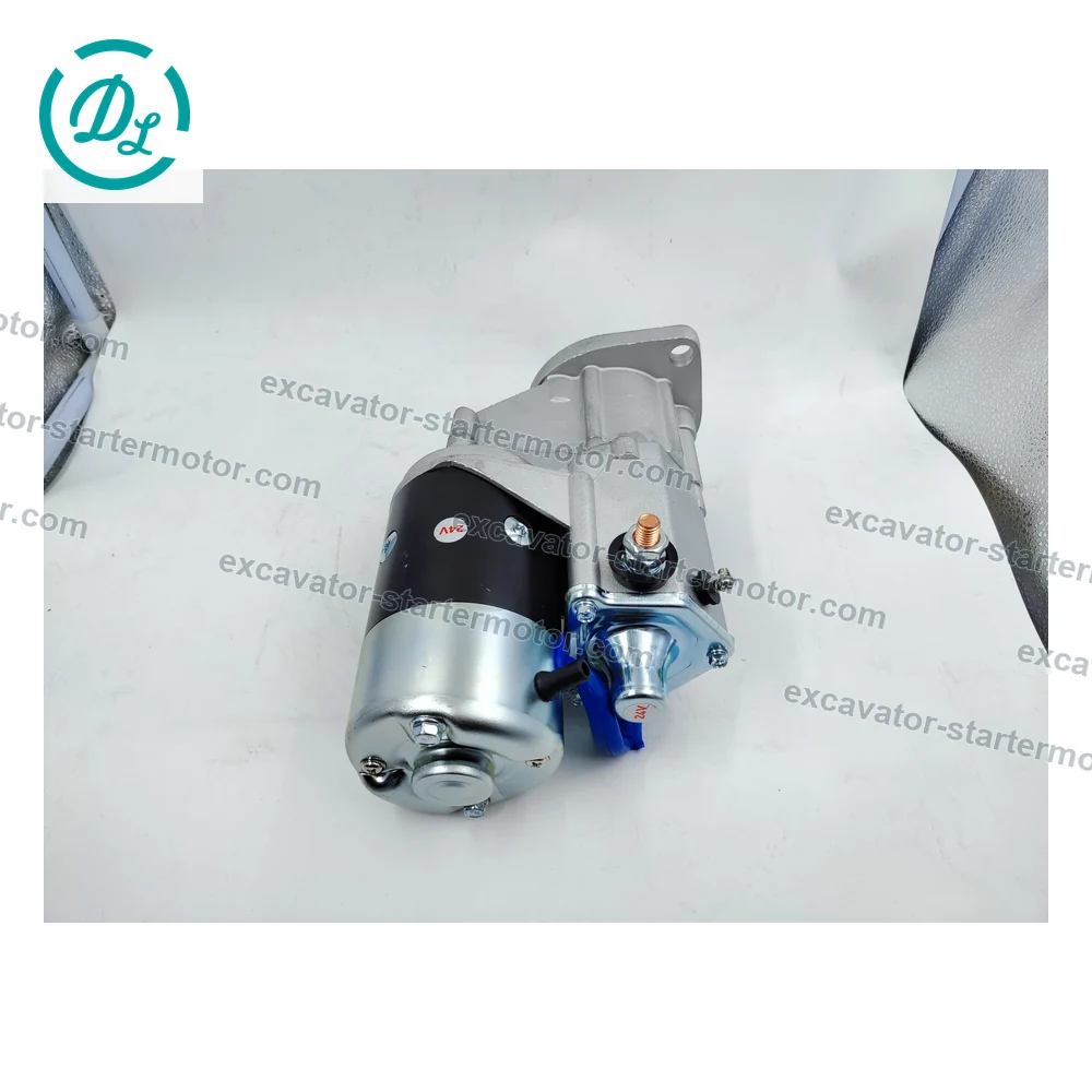 600-863-4410 0-24000-3060 24V 4.5kW 10T Starter for Komatsu S4D102E PC100-6, OEM/reference 600-863-4410, 24V 4.5kW 10-Tooth CW Starter Motor, product view 4