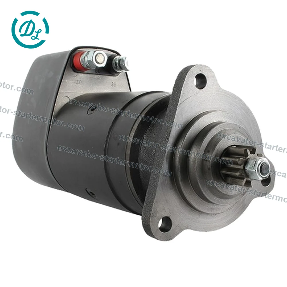 0 001 411 009 24V 6.6kW 9-Tooth Starter for MAN and Mercedes OM Engines, OEM/reference 0 001 411 009, Starter Motor, product view 3