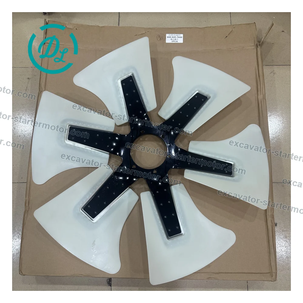 600-645-7850 Cooling Fan for Komatsu WA380-6, WA430-6, WA450-6, WA470-6 and WA480-6, OEM/reference 600-645-7850, Engine Cooling Fan